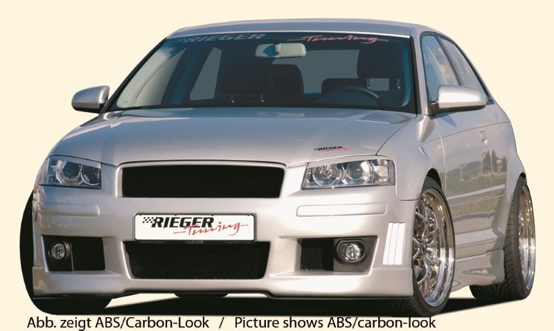 Spoilerzwaard front Voorspoiler Audi A3 8P ABS Rieger
