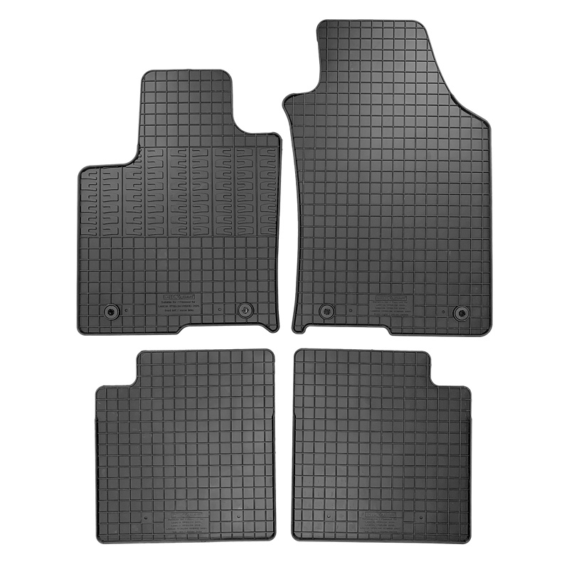 Rubber car mats set  Lancia Ypsilon Hybrid 2020- (4-pieces + fixing system)