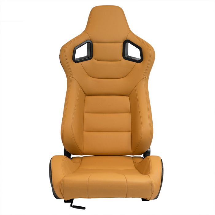 Sport seat 'RK' - Beige Synthetic leather - Dual-side reclinable back-rest - incl. slides