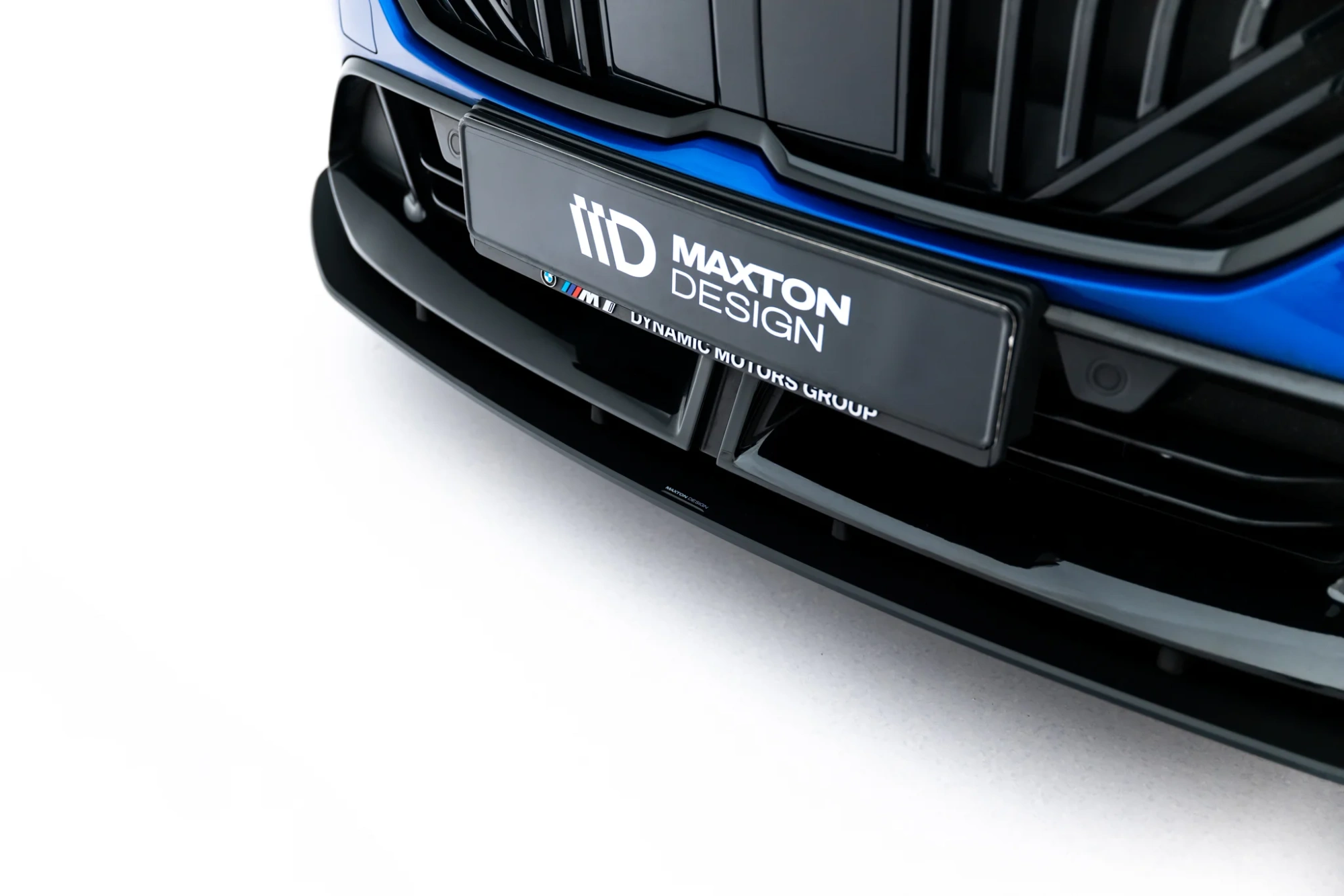 Street Pro Voorspoiler passend voor BMW M135i F70 / BMW 2M-PACK F74 Maxton Glanzend zwart