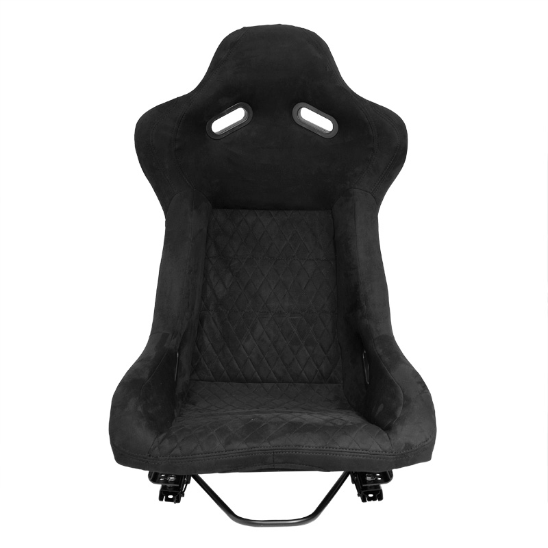 Sport seat 'LV' - Black - Non-reclinable fibreglass back-rest - incl. slides