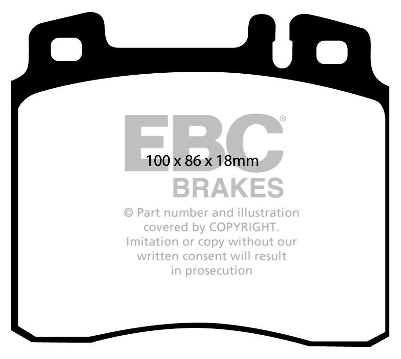 EBC Brakes MERCEDES CL-Class (C140) CL500 96-99 Remblokken voorz