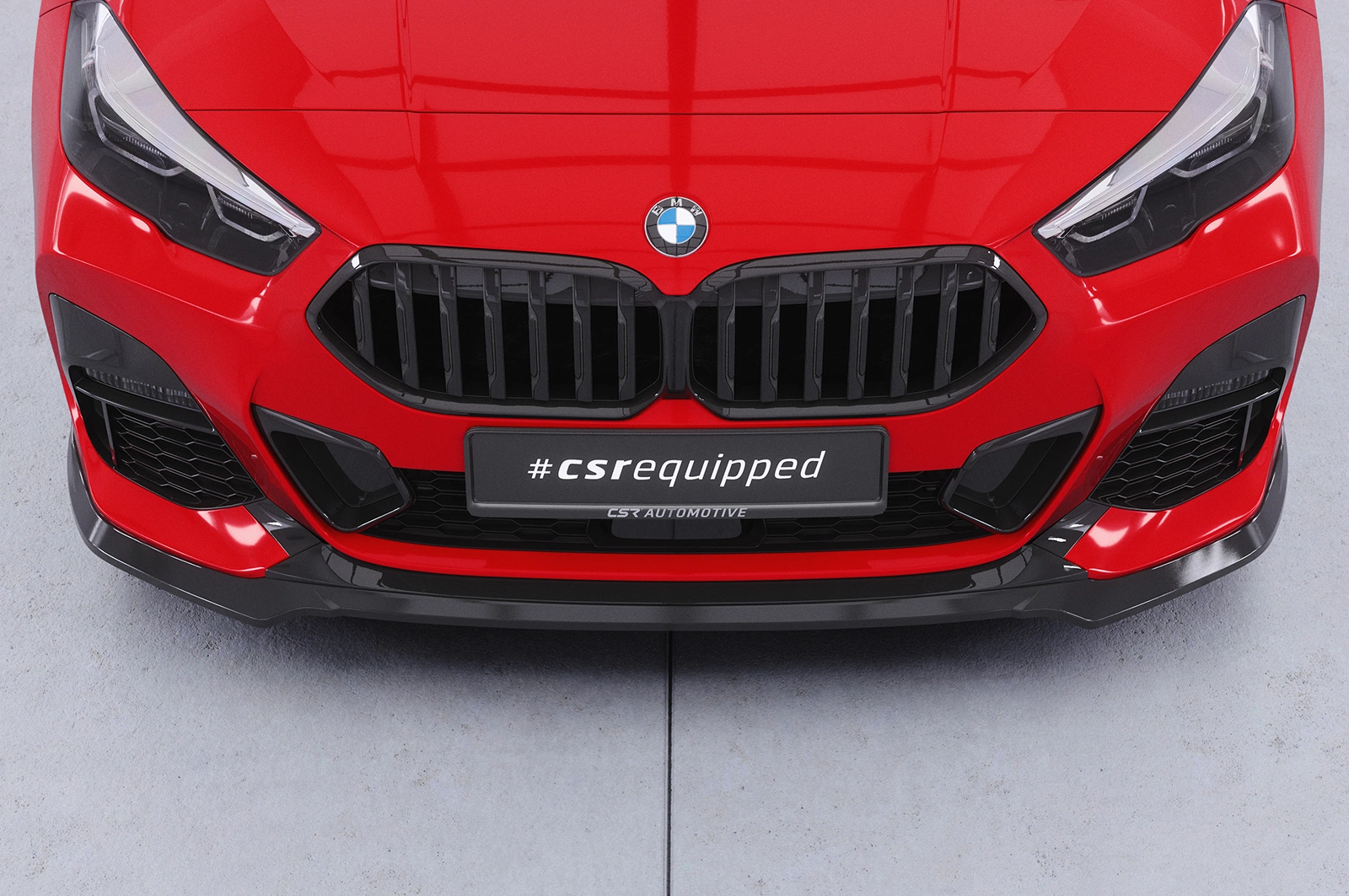 Voorspoiler passend voor BMW 2er (F44) M-Sport / M235 Glans Zwart van CSR Automotive (2020-)