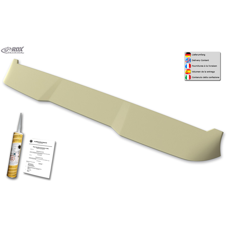 RDX Racedesign Roof spoiler  Citroën Jumper 2006- / Fiat Ducato 2006- / Peugeot Boxer 2006-  / RAM ProMaster 2014- / Opel Movano 2021- / Toyota Proace Max 2024- (H3) (PU)