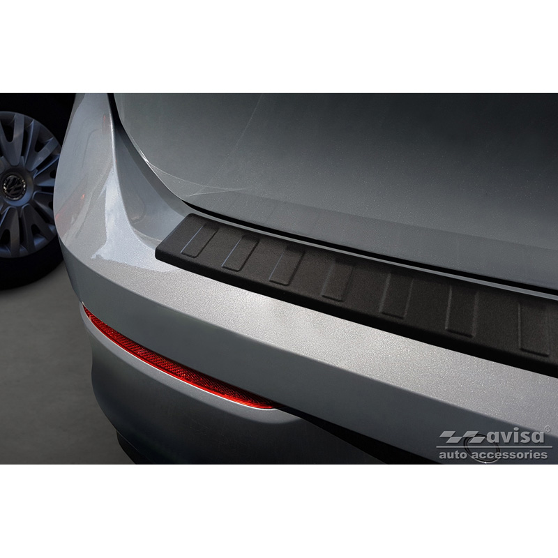 Matt Black Stainless Steel Rear bumper protector  Volkswagen Golf VIII HB 5-doors 2020-2024 & FL 2024-