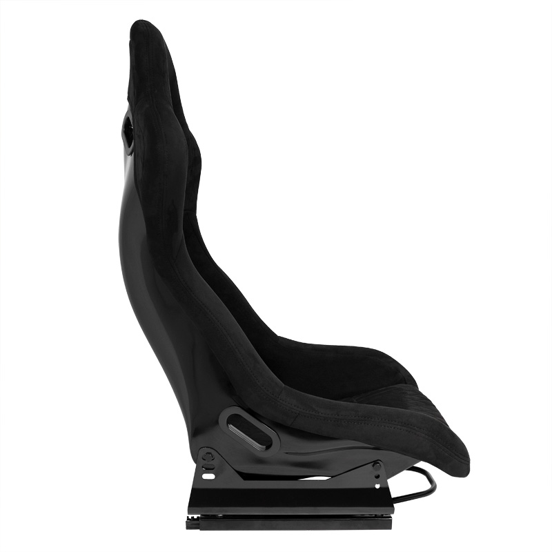 Sport seat 'LV' - Black - Non-reclinable fibreglass back-rest - incl. slides