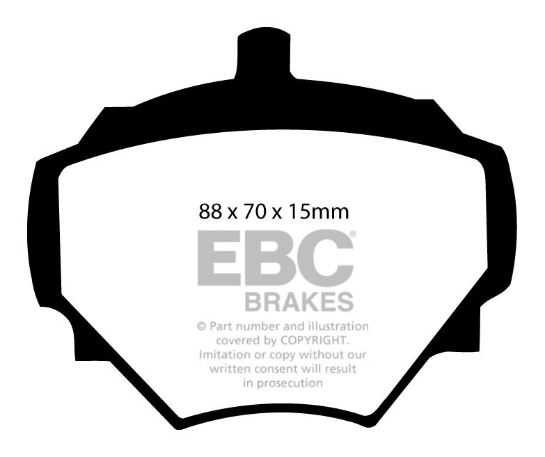 EBC Brakes VAUXHALL (OPEL) VX4/90 2.3 72-74 Remblokken voorzijde