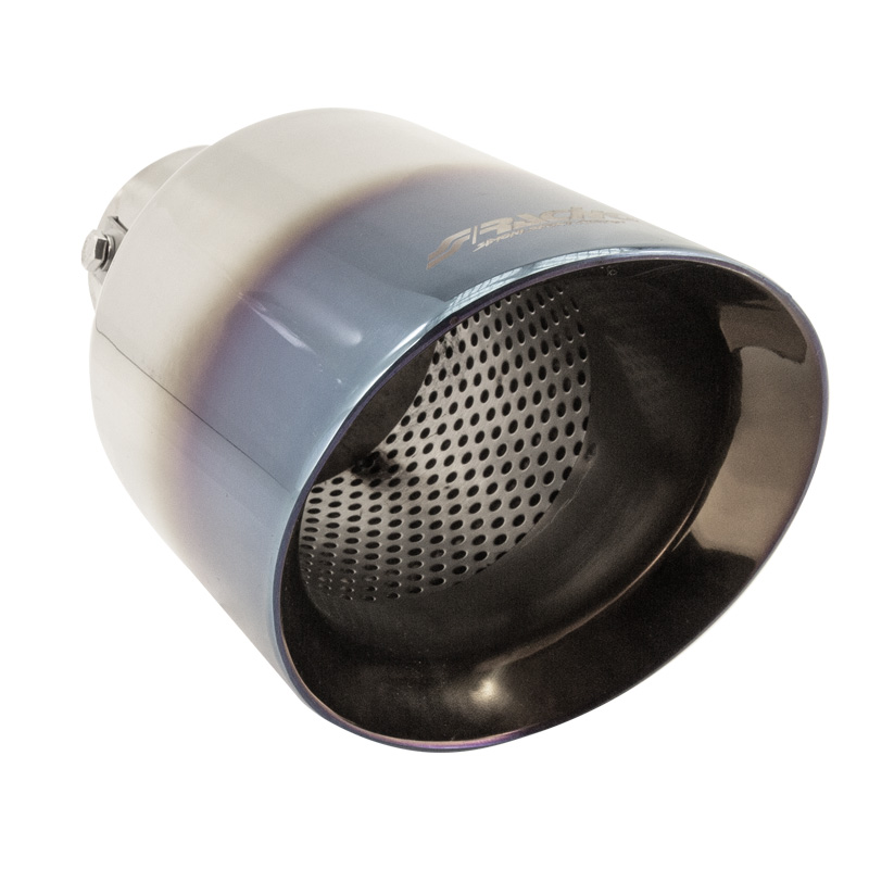 Simoni Racing Exhaust Tip Round/Slanting Ti-Tip - Ø114xL210mm - Installation ->60mm
