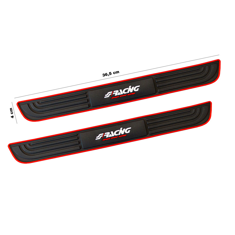 Simoni Racing Door Sill Protectors Rubber - 365x40 mm - 2 pieces