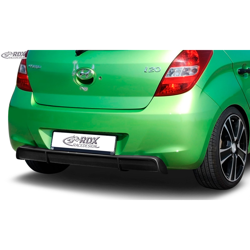 Rear bumper skirt 'Diffuser'  Hyundai i20 PB/PBT 2008-2012 (ABS glossy black)
