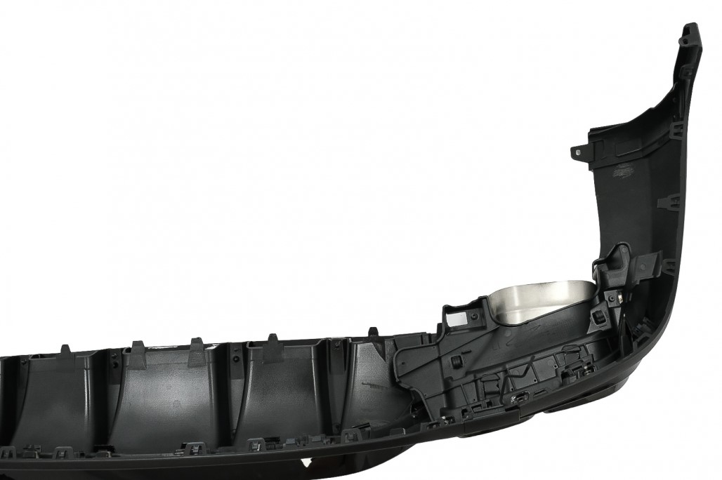 Diffuser passend voor Mercedes GLC X253 (2020-..) Facelift GLC63 incl. Uitlaat Stukken zwart