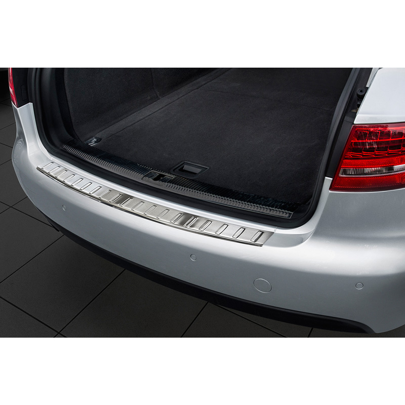 Stainless Steel Rear bumper protector  Audi A4 B8 Avant 2008-2012 excl. Allroad 'Ribs'
