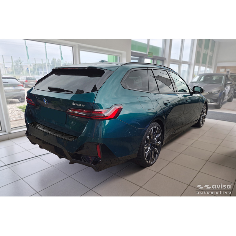 Avisa Black Stainless Steel Rear bumper protector  BMW 5 Series Touring (G61) 2024- incl. M-Sport 'STRONG EDITION'