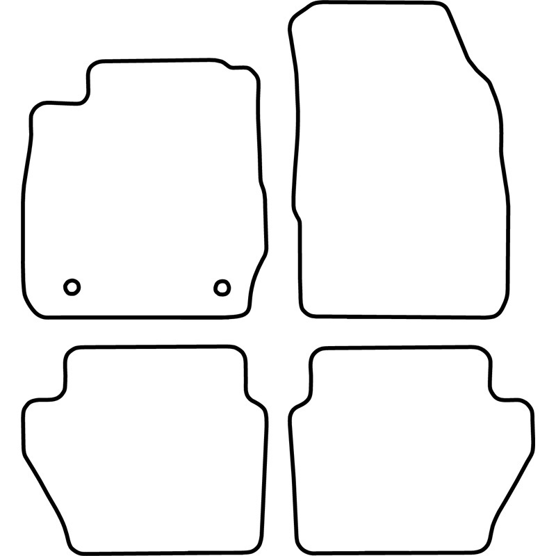 Set velour car mats  Ford Fiësta 2013-2017