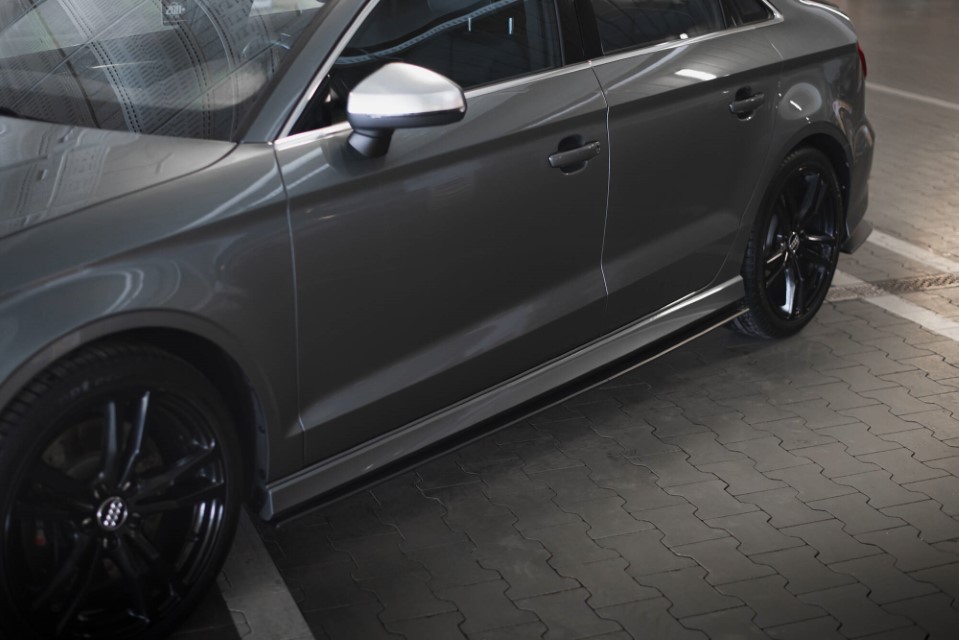 Zijskirt Diffusers Audi A3 S-line / S3 8V Sedan Maxton