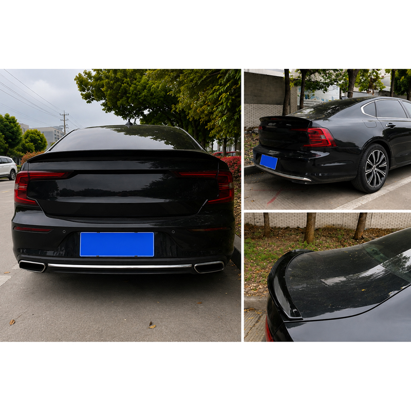 Rear spoiler  Volvo S90 II Facelift 2020- (ABS Glossy Black)