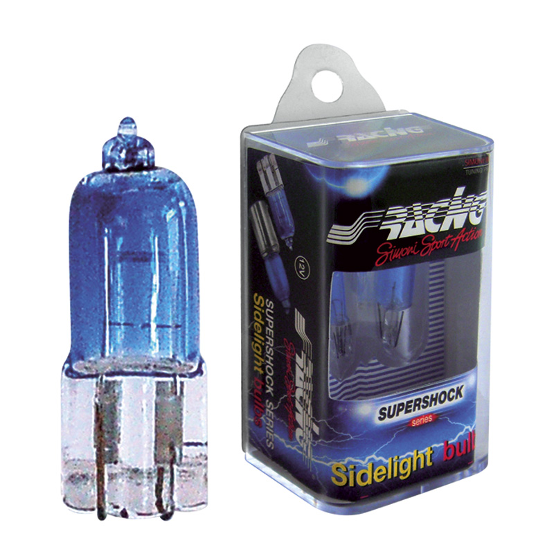 Simoni Racing T10 Halogen 'Super Shock' Bulbs - Superwhite - Set of 2 pieces
