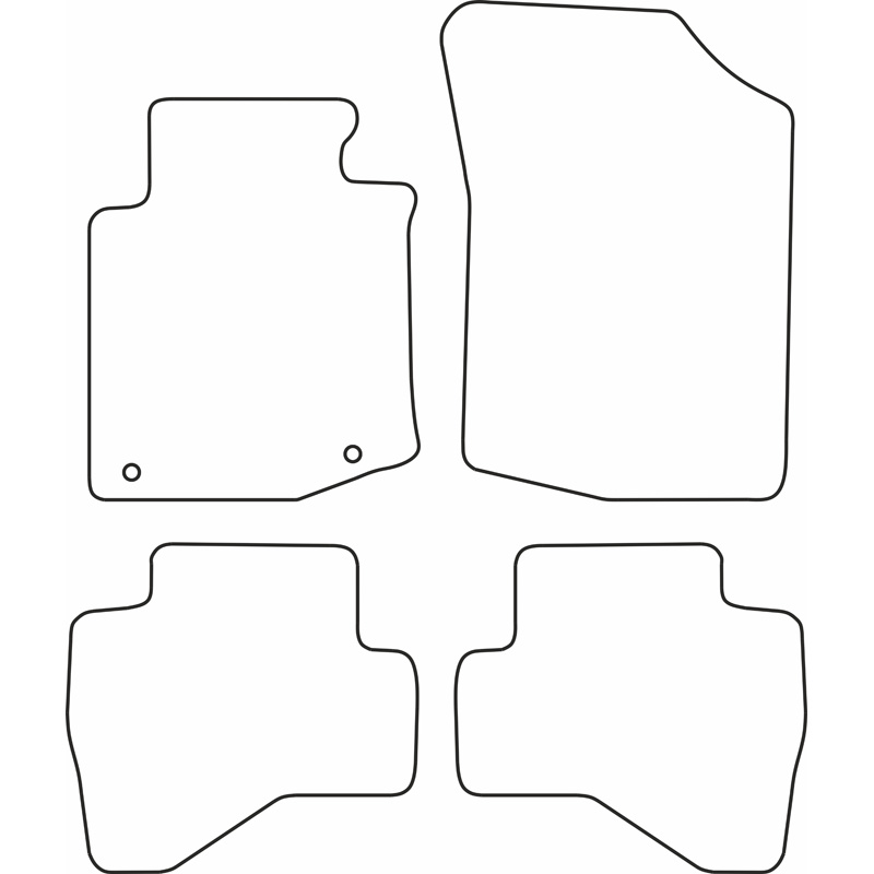 Set car mats  Peugeot 107 2010-