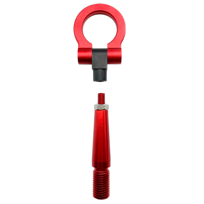 Simoni Racing Towing Eye - Metal - Red - Length 23.7cm