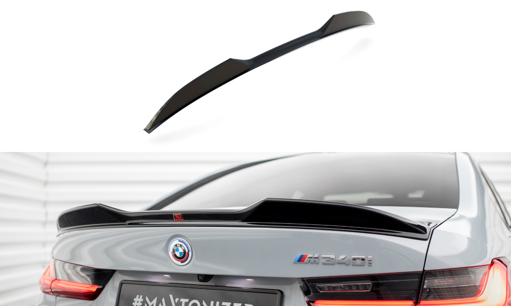 Spoiler passend voor BMW M Pakket & M340i G20 / G21 FL Maxton Glans Zwart
