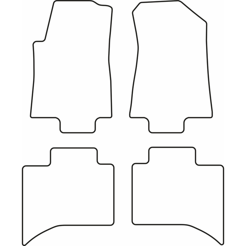 Set car mats  Maxus ET90 Pickup 2022-