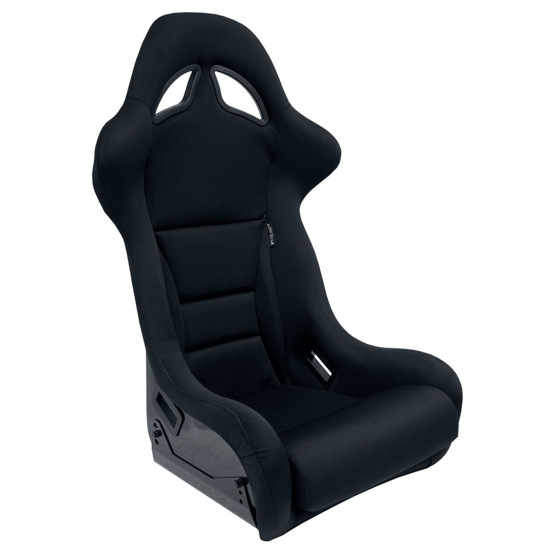 Sport seat 'BS7' - Black - Non-reclinable fibreglass back-rest - incl. slides