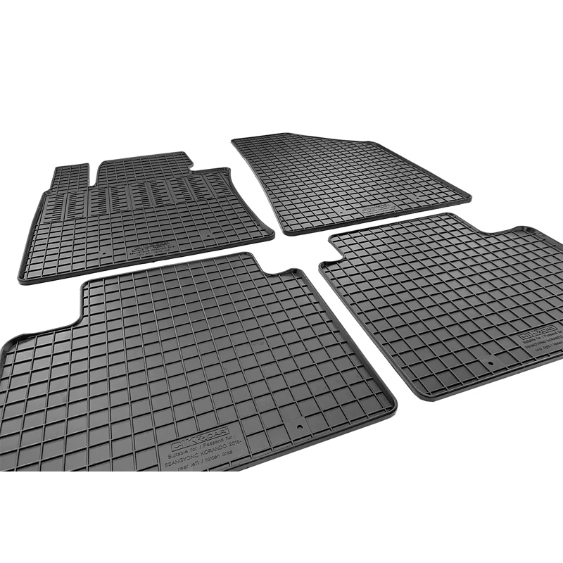 Rubber car mats set  SsangYong Korando (C300) 2019- (4-pieces + fixing system)