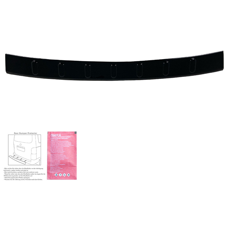 Rear Bumper Protector  Volkswagen Caddy MK5 2020- - Gloss black