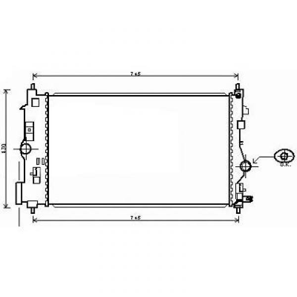 Radiator OPEL ASTRA J 09->> 680x395x29