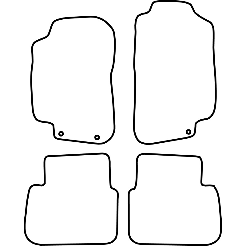 Set car mats  Saab 9-5 2008-2010