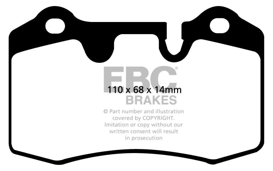EBC Brakes ASTON MARTIN DB9 5.9 2003-.. Remblokken achterzijde y