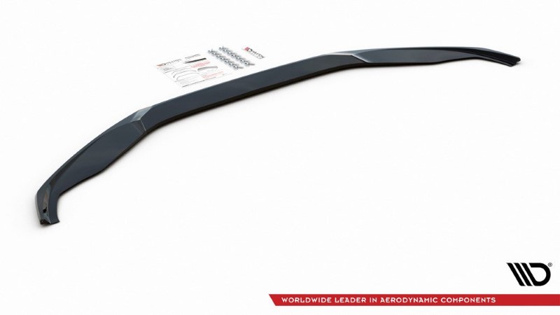 Voorspoiler passend voor Audi S6 / A6 S-Line C7 FL Glanzend Zwart