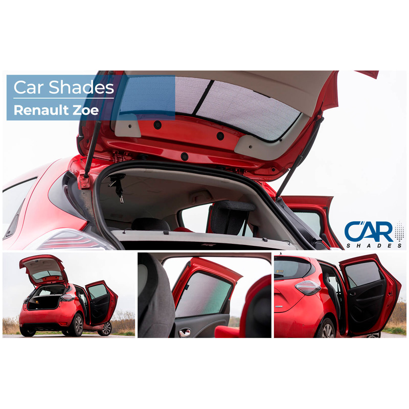 Set Car Shades  Renault Zoe 2013-2019 & 2019- (4-pieces)