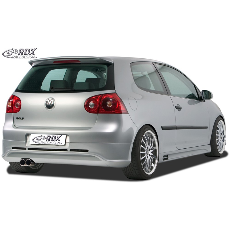 Rear bumper skirt  Volkswagen Golf V GTI/R Hatchback 3/5-doors 2003-2008 (exhaust left) excl. Variant/Plus (ABS)