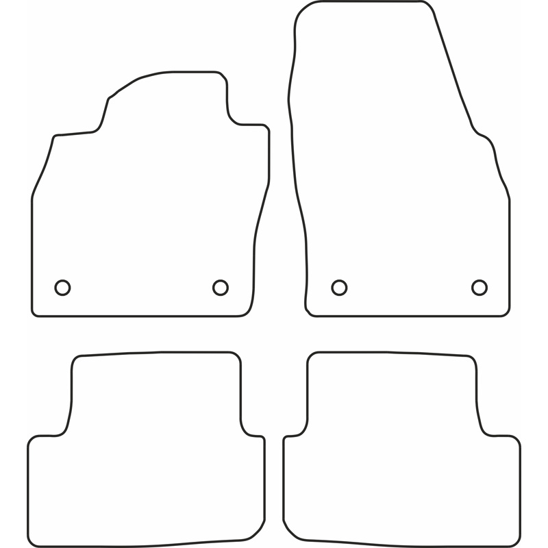Set car mats  Volkswagen Polo VI 3/5-doors 2017-