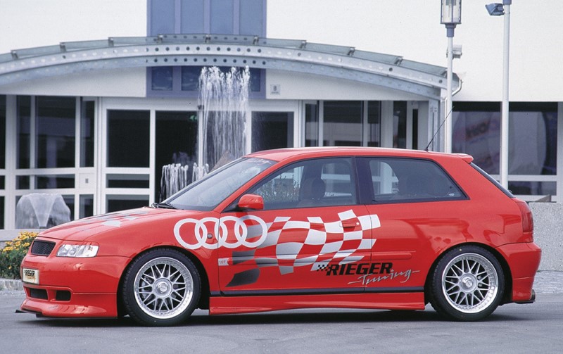 Sideskirts Audi A3 8L met schacht ABS Rieger