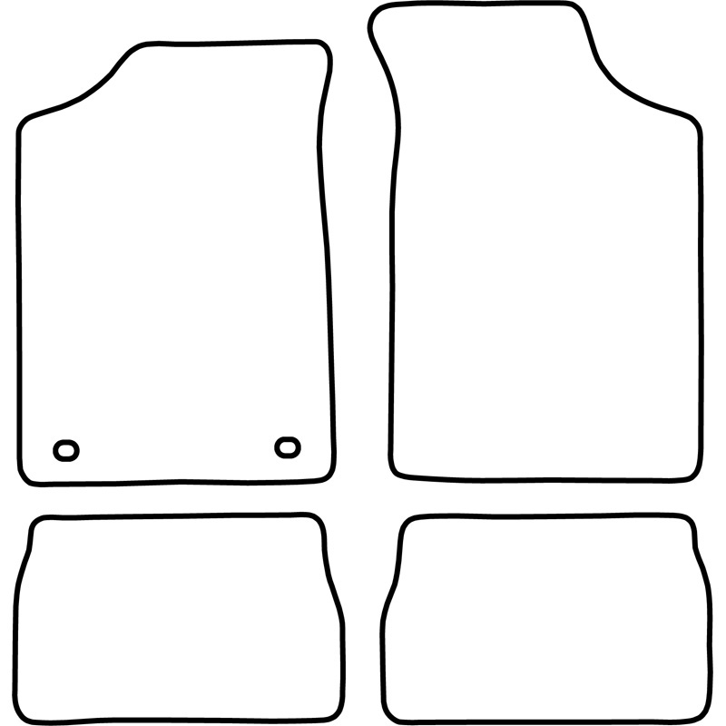 Set velour car mats  Citroen Saxo 1996-2000