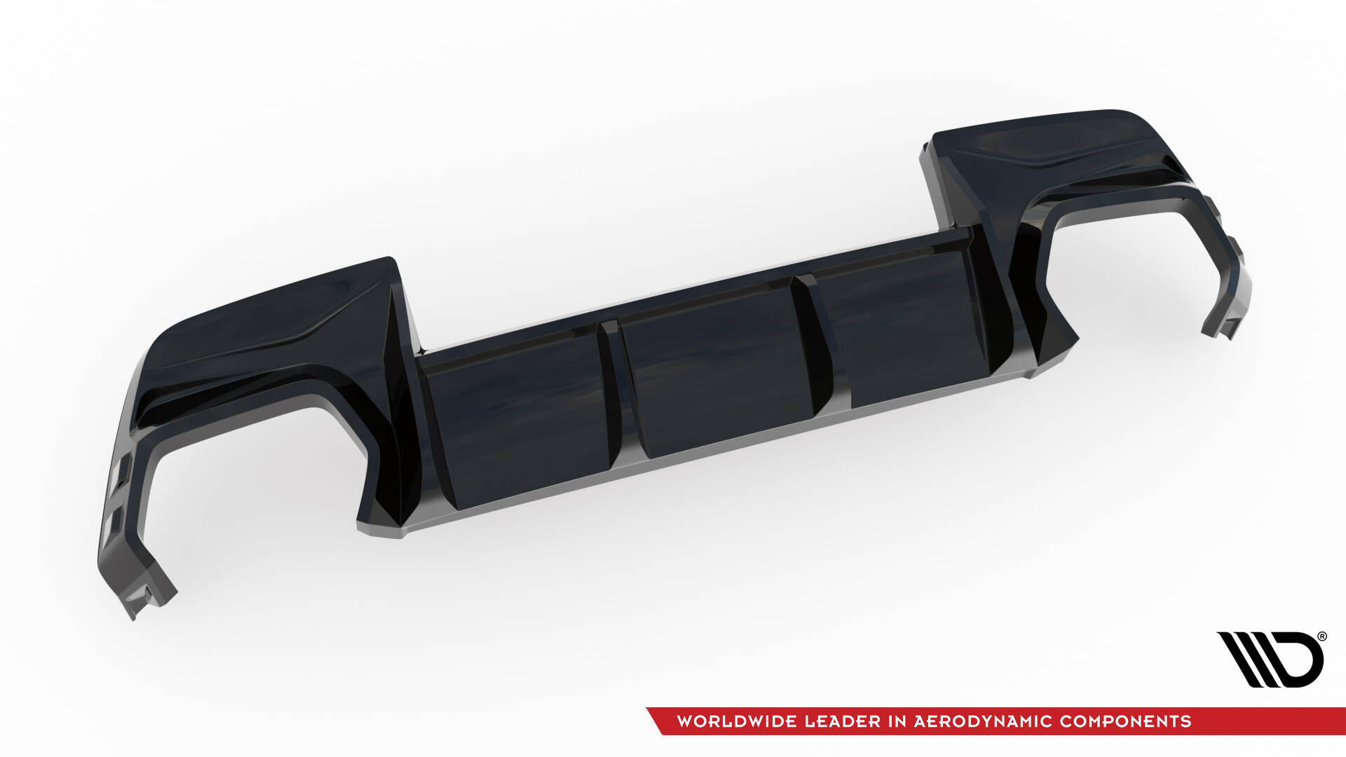 Achter Diffuser passend voor BMW M135i F70 Maxton Glanzend zwart