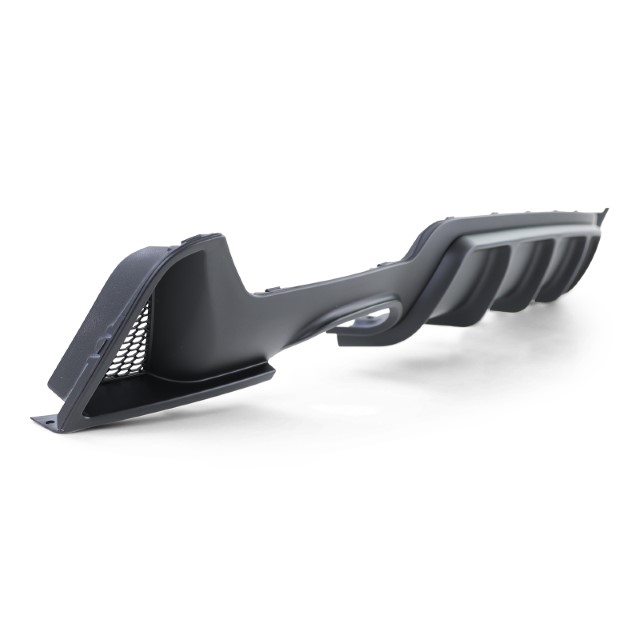 Diffuser passend voor BMW 4-serie F32 / F36 2013- Mat Zwart Look M-Pakket Dubbel Links