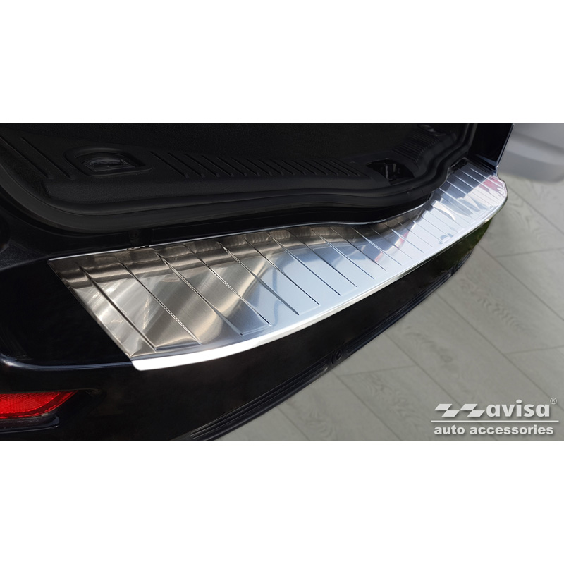 Stainless Steel Rear bumper protector  Ford Mondeo Wagon FL 2010-2014 'Ribs'