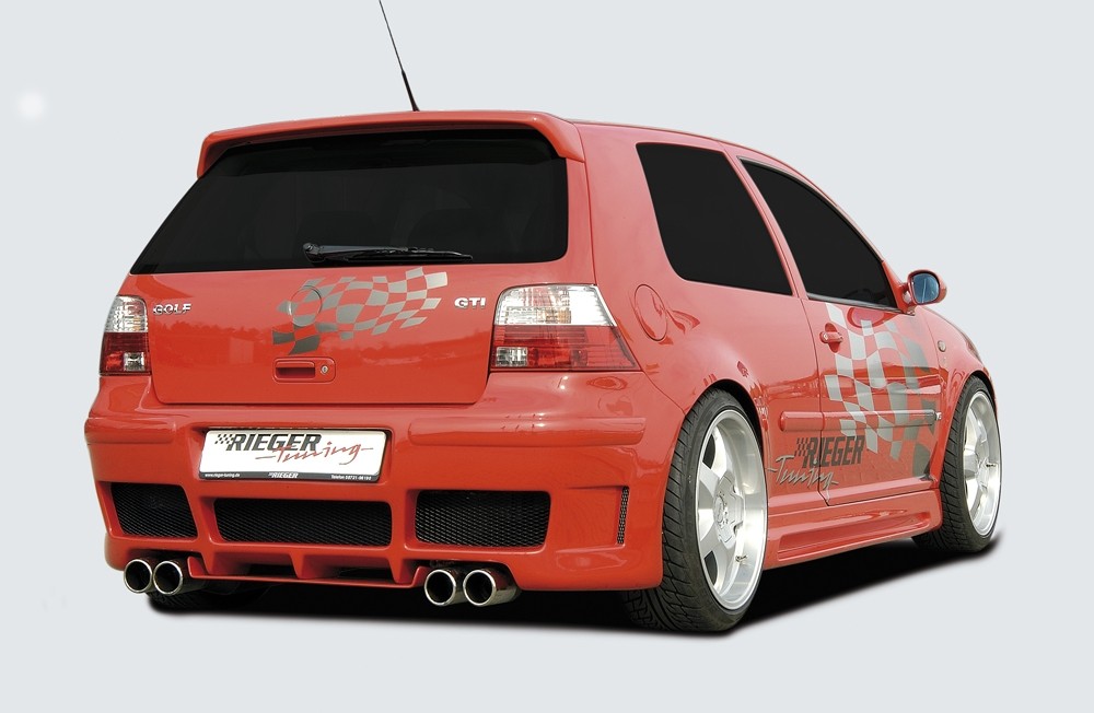 Achter diffusor voor Rearbumper RS-4-Look VW Golf IV Rieger