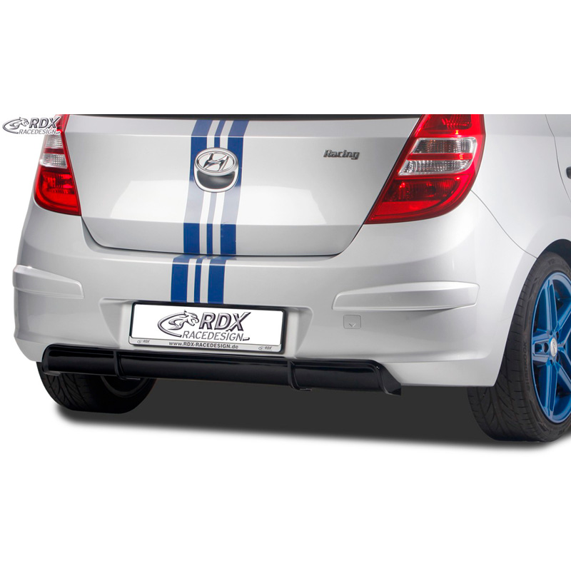 Rear bumper skirt 'Diffuser'  Hyundai i30 (FD/FDH) 2007-2010 (ABS glossy black)