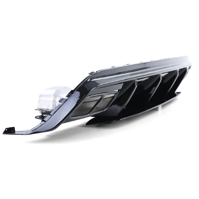 Diffuser passend voor Mercedes W176 A45 Edition Glans zwart, zwart Sierstukken