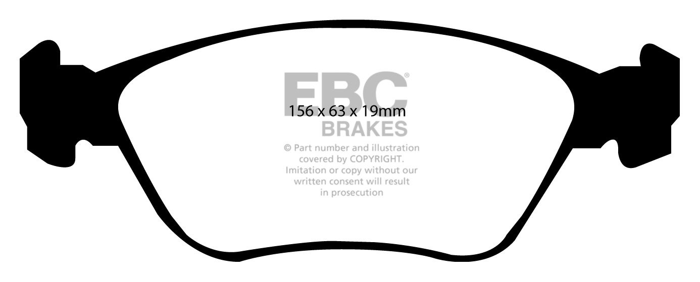 EBC Brakes VOLVO C70 2.3 Turbo T5 97-2005 Remblokken voorzijde r