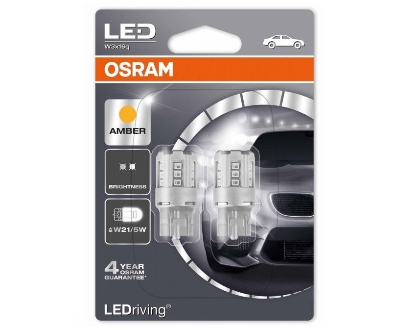 W21/5W Osram LEDriving STANDARD 7705R-02B 3W Amber