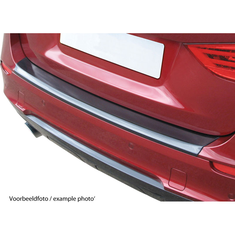 ABS Rear bumper protector  Fiat 500X 2/2015- Carbon Look 'Ribbed'