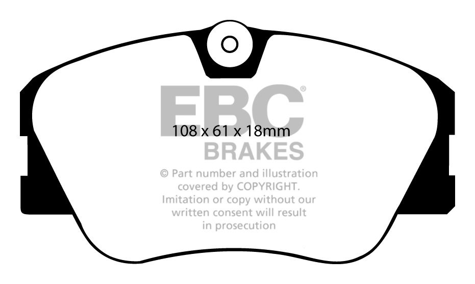 EBC Brakes MERCEDES E-Class (W124) E220 Sedan 93-95 Remblokken v