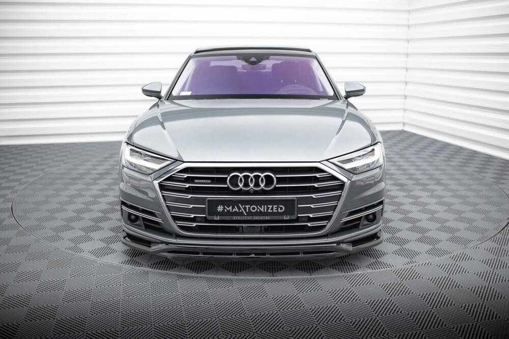 Voorspoiler passend voor Audi A8 D5 Maxton Glans Zwart
