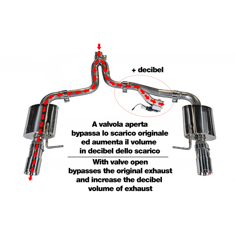 Simoni Racing Universal Exhaust Valve System 4 - Y-Tube - with Cigarette Lighter Socket, Switch & Cable set