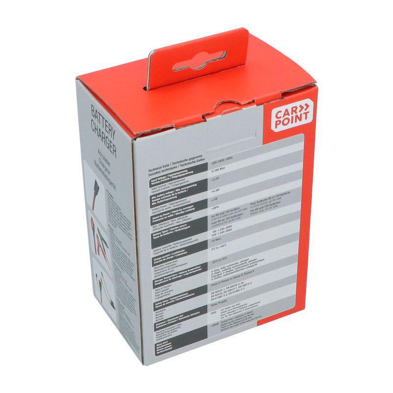 Carpoint BX-4M 6V/12V Battery Charger 1 Ampère